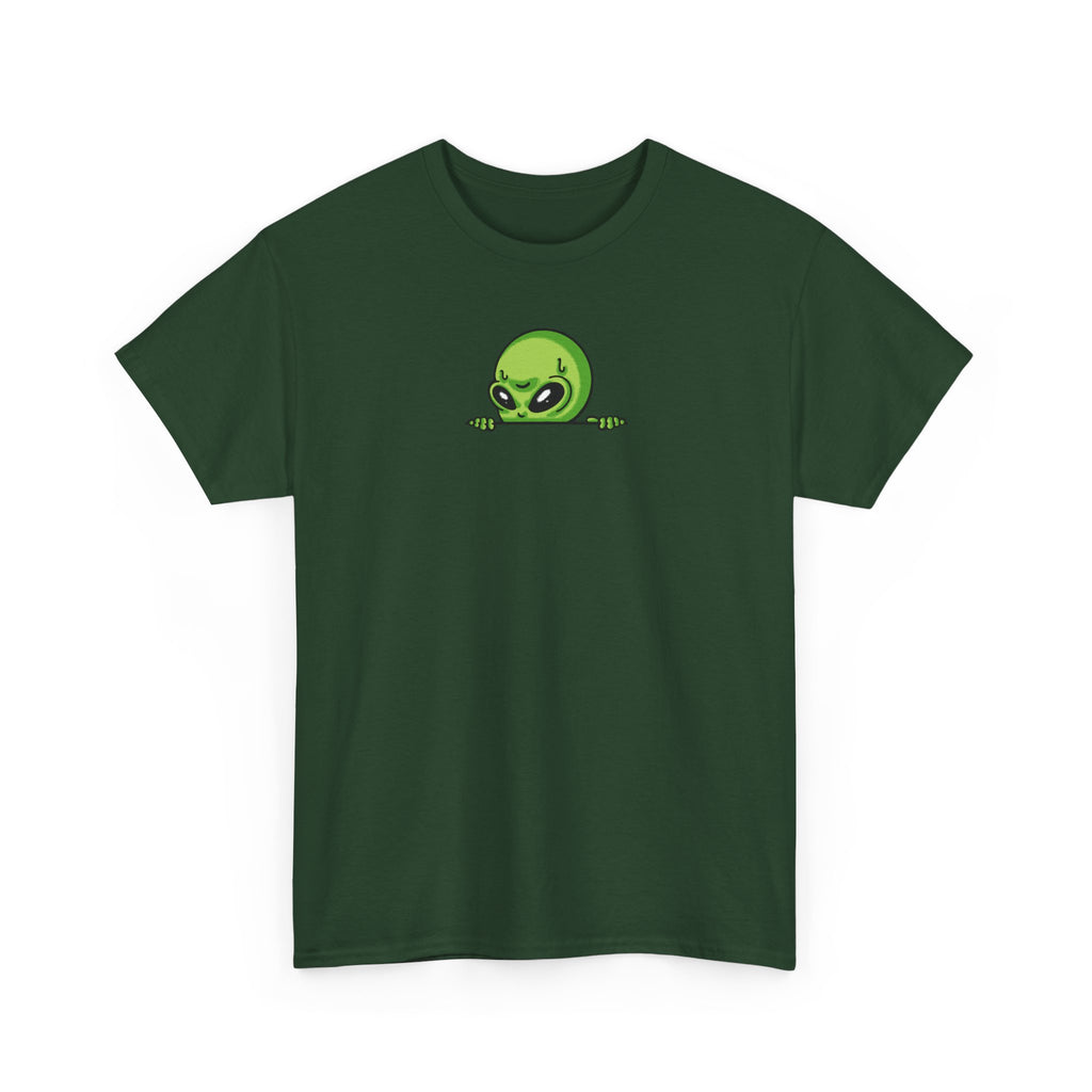Alien-Emoji-T-Shirt – Niedliches grünes T-Shirt mit Alien-Motiv