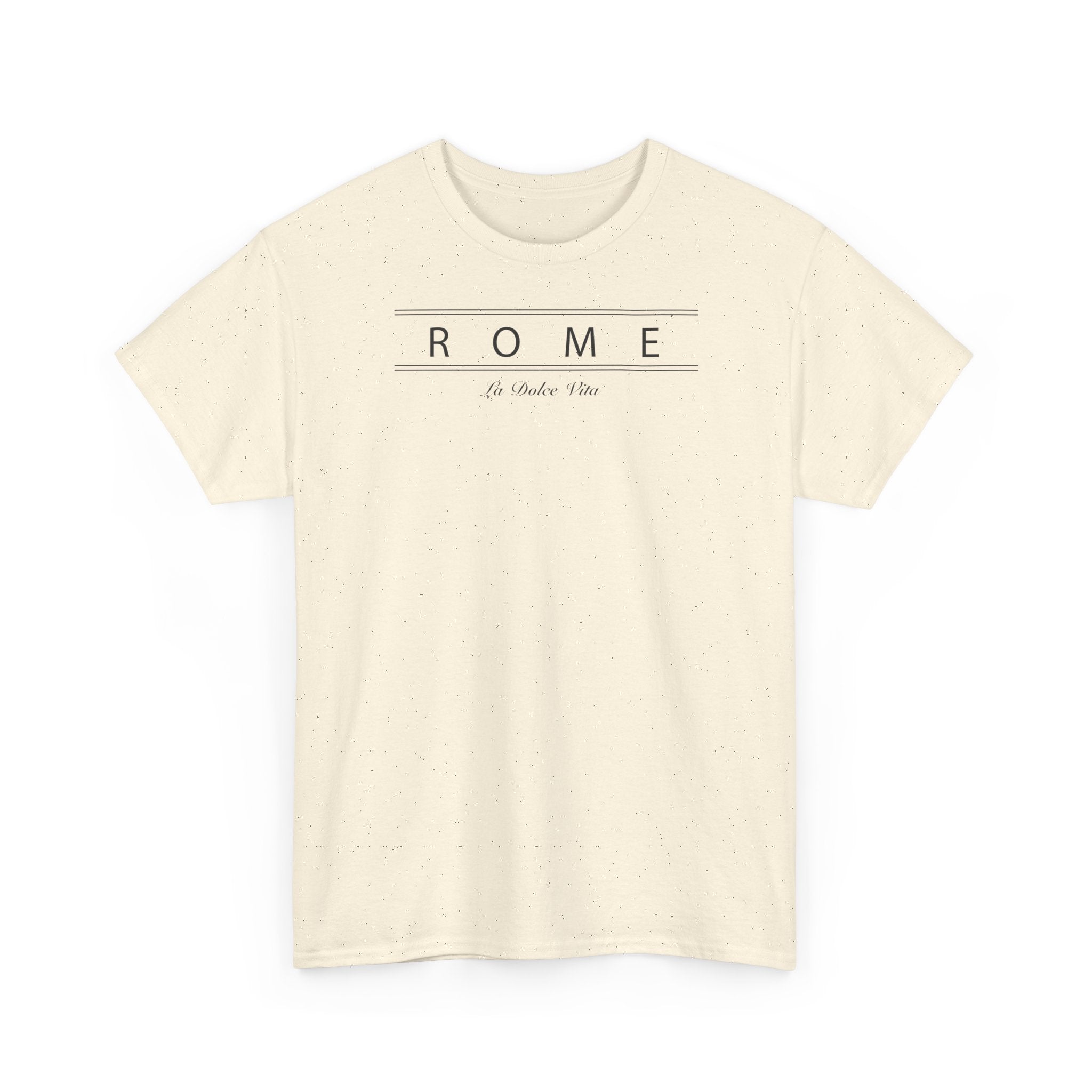T-Shirt mit römischen Vintage-Zeilen – La Dolce Vita Grafik-T-Shirt