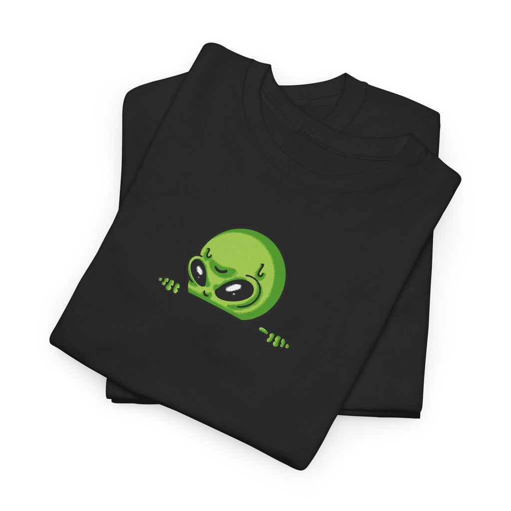 Alien-Emoji-T-Shirt – Niedliches grünes T-Shirt mit Alien-Motiv