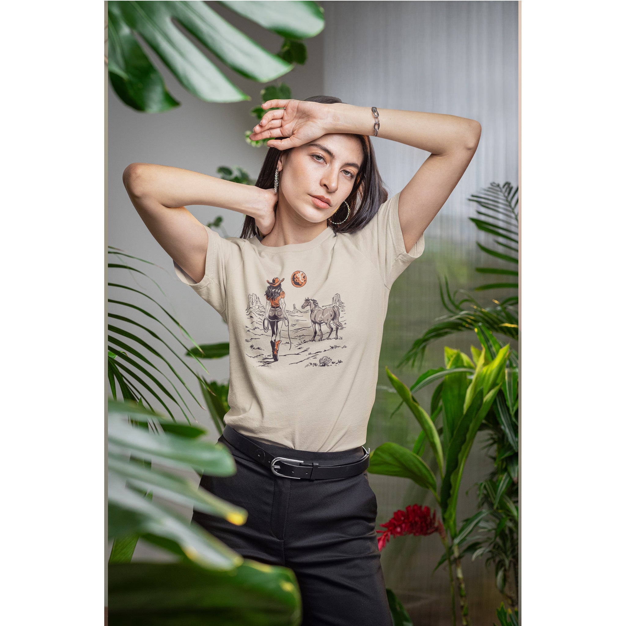 Desert Walk T-Shirt – Minimal Illustration