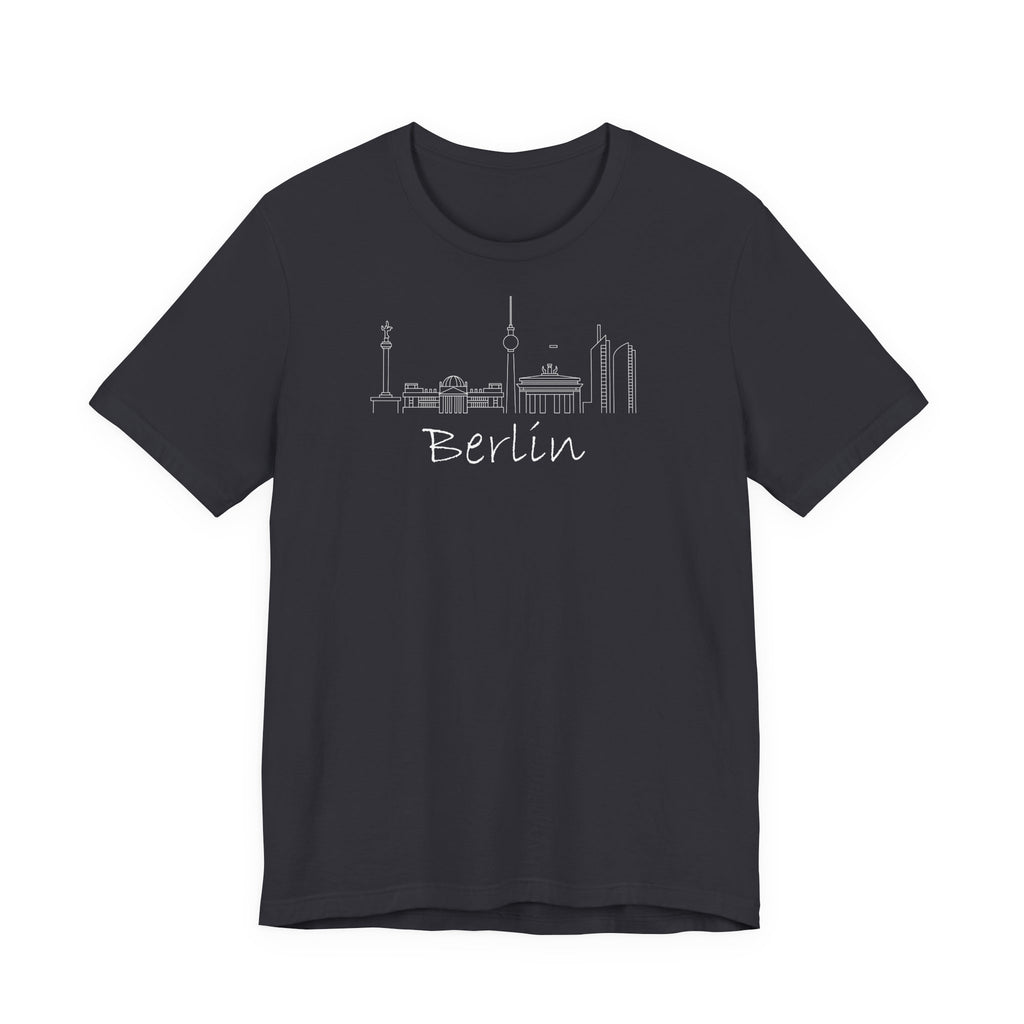 Berliner Skyline T-Shirt — Minimalistisches Stadtbild-T-Shirt