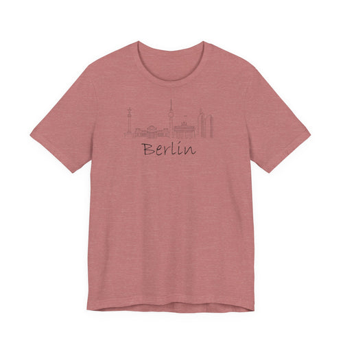 Berliner Skyline T-Shirt — Minimalistisches Stadtbild-T-Shirt