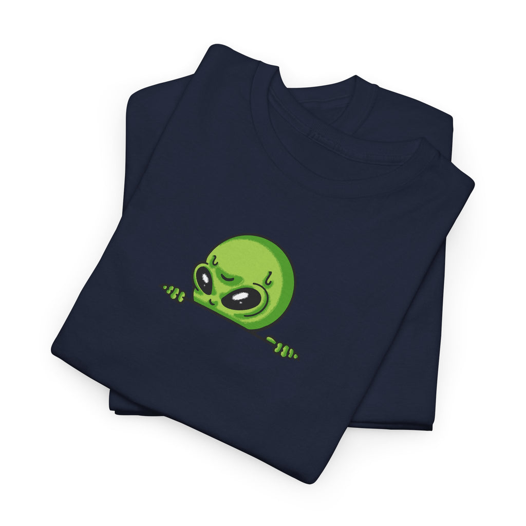 Alien-Emoji-T-Shirt – Niedliches grünes T-Shirt mit Alien-Motiv