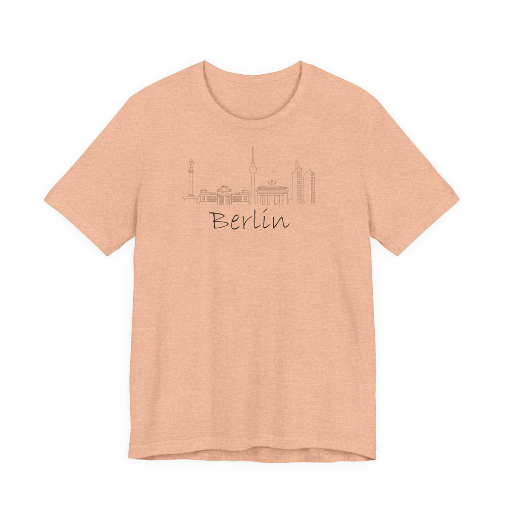 Berliner Skyline T-Shirt — Minimalistisches Stadtbild-T-Shirt