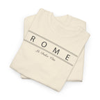 T-Shirt mit römischen Vintage-Zeilen – La Dolce Vita Grafik-T-Shirt